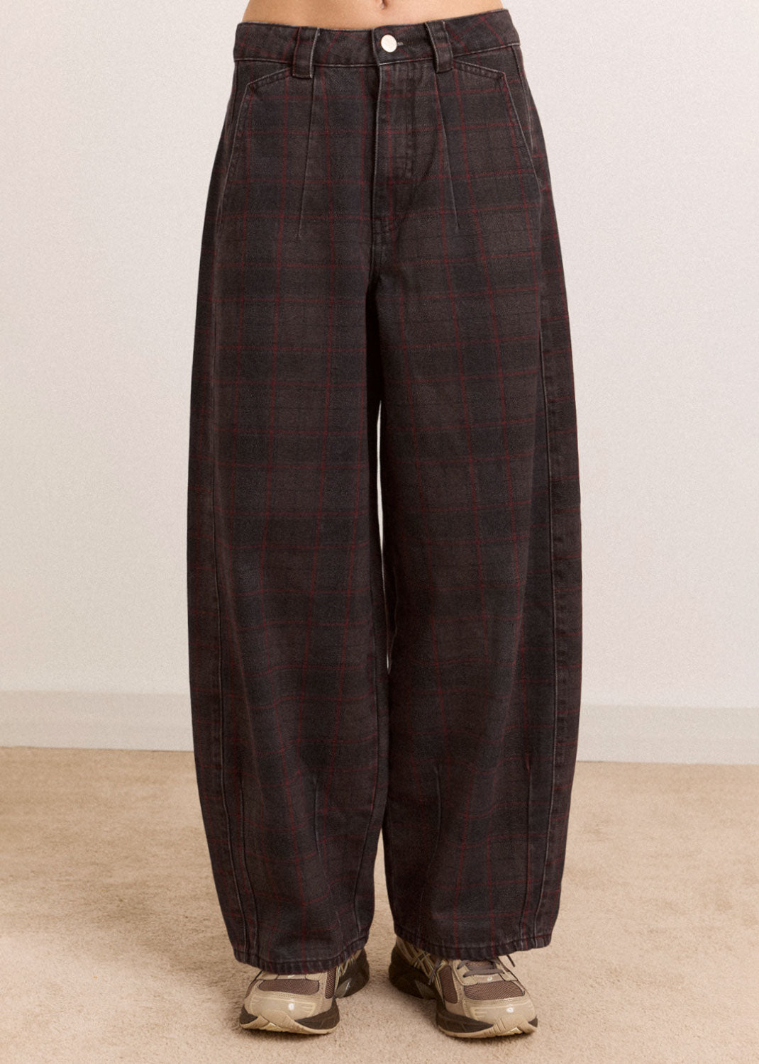 Damson Madder Erika Jeans - Sirius Check