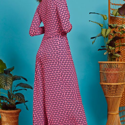 ONJENU - Leia Jumpsuit Long Sleeve - Disco Pink