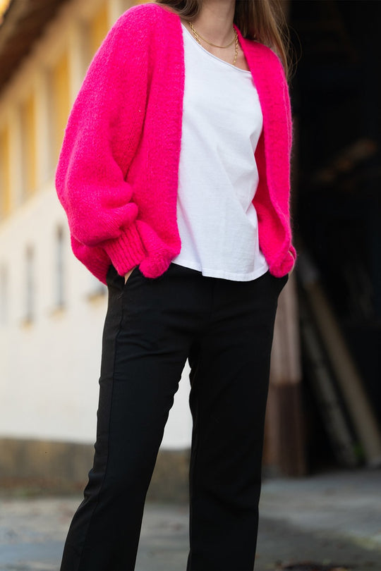 Noella - Fora knit Cardigan - Poppy Pink