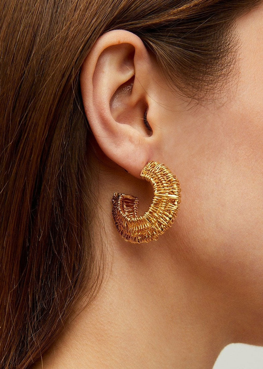 Gas Bijoux Crocus Filea Hoop Earrings