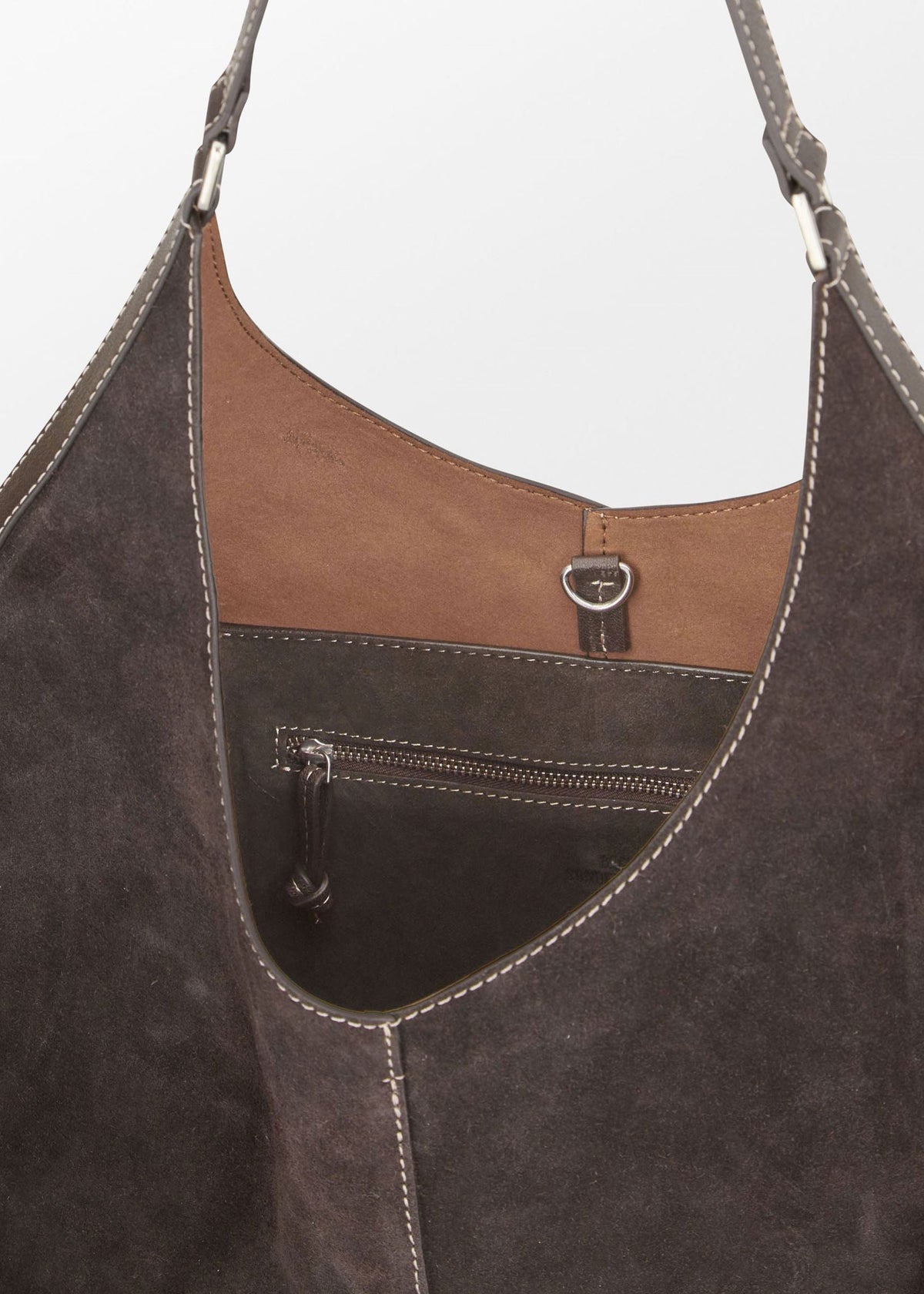 BeckSöndergaard Suede Shae Bag - Chocolate Torte