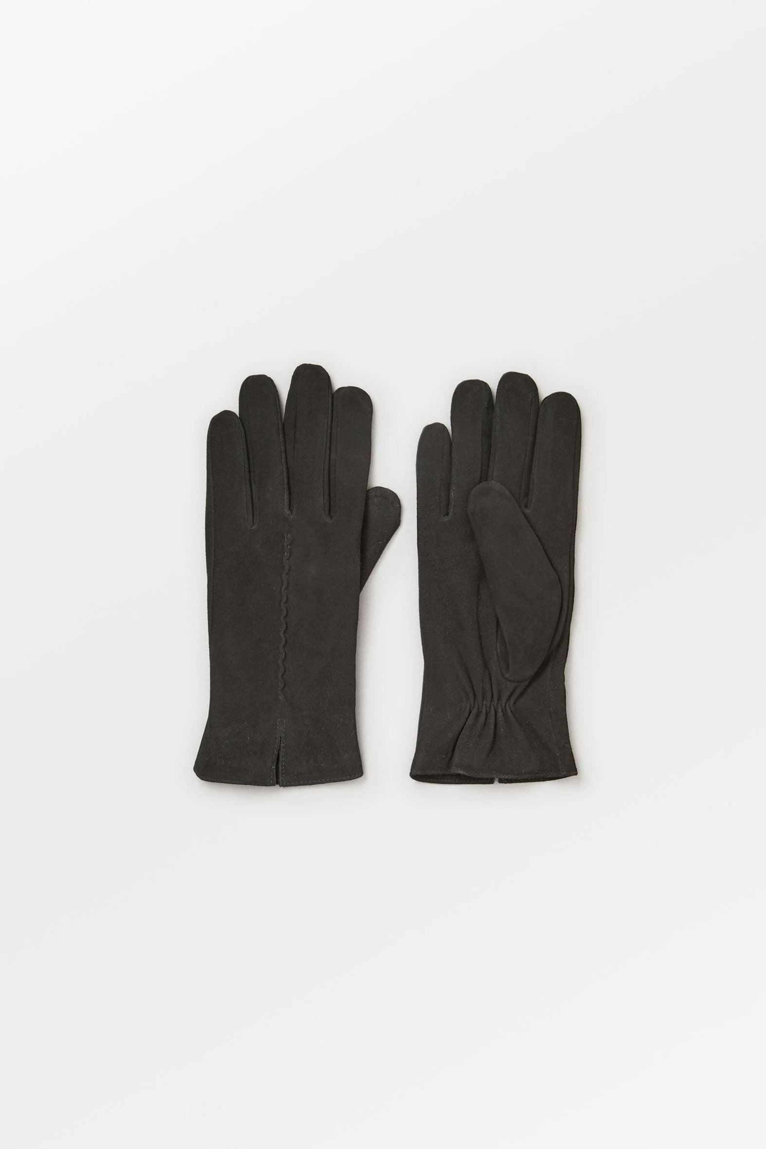 BeckSöndergaard Suede Leather Gloves - Black