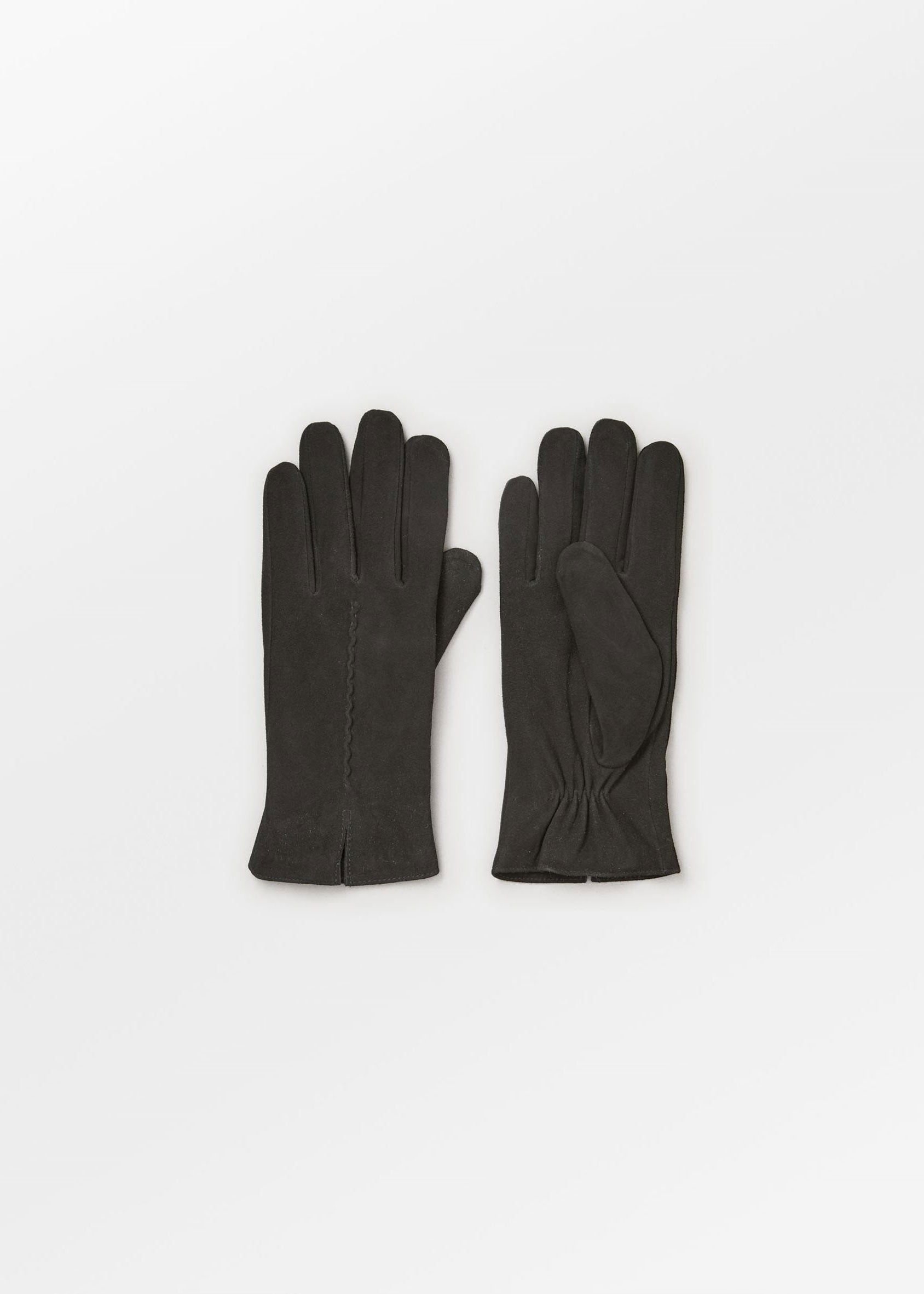 BeckSöndergaard Suede Leather Gloves - Black
