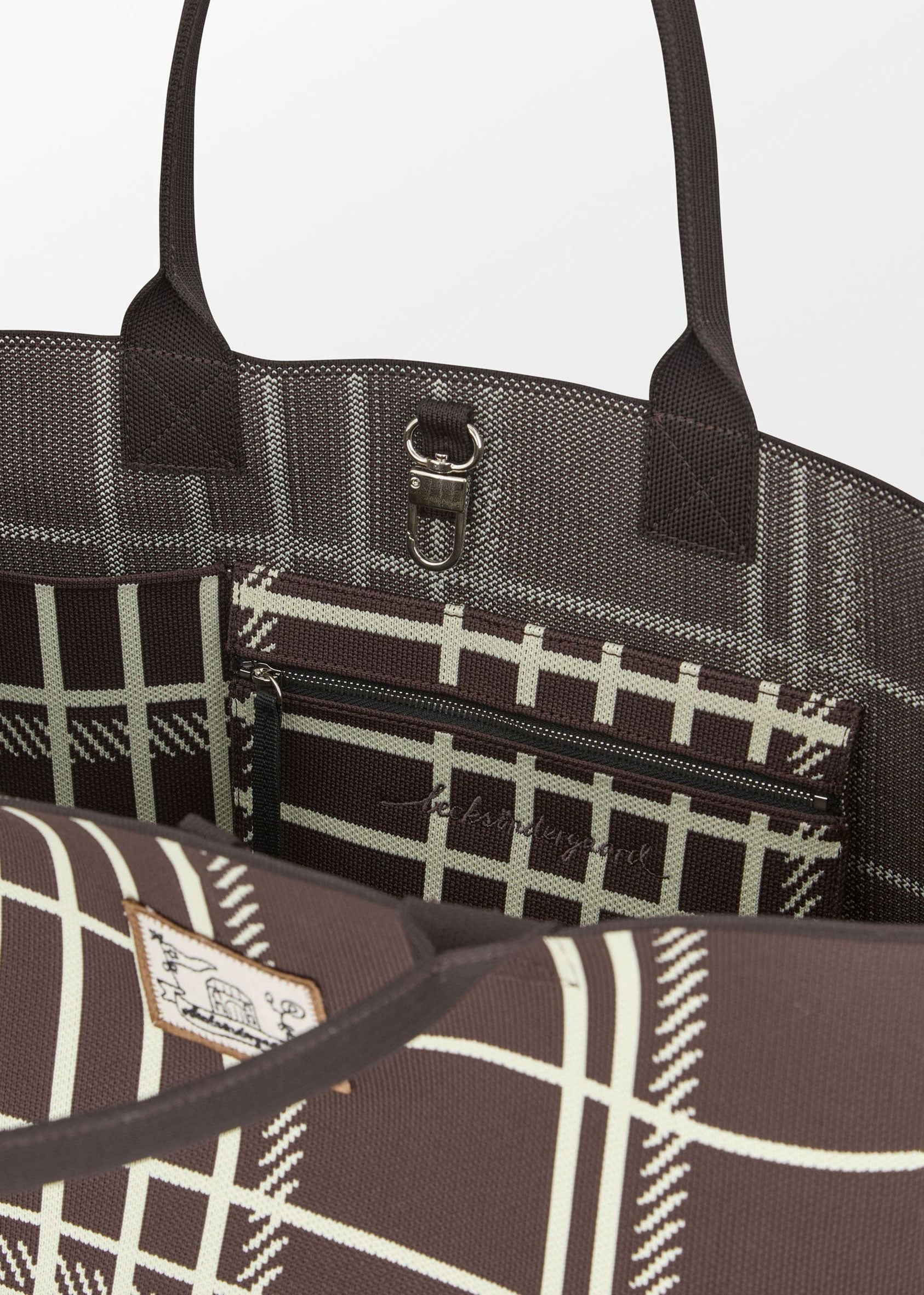 BeckSöndergaard Grid Josie Bag - Hot Fudge Brown
