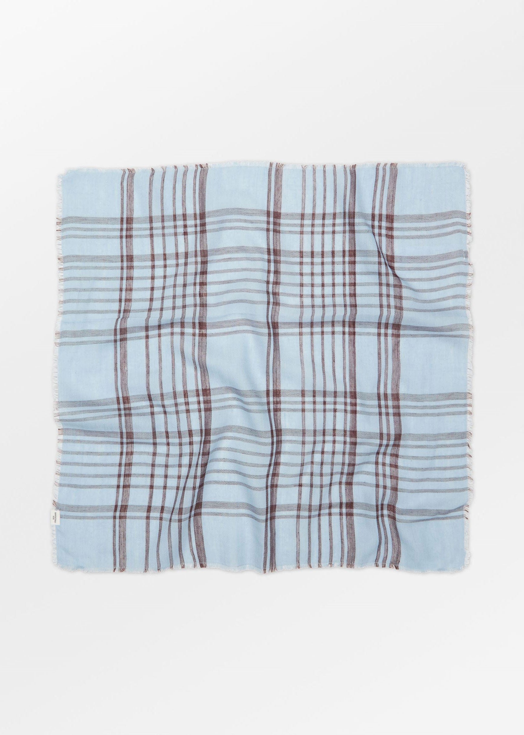BeckSöndergaard Grid Cowea Scarf - Skyway Blue