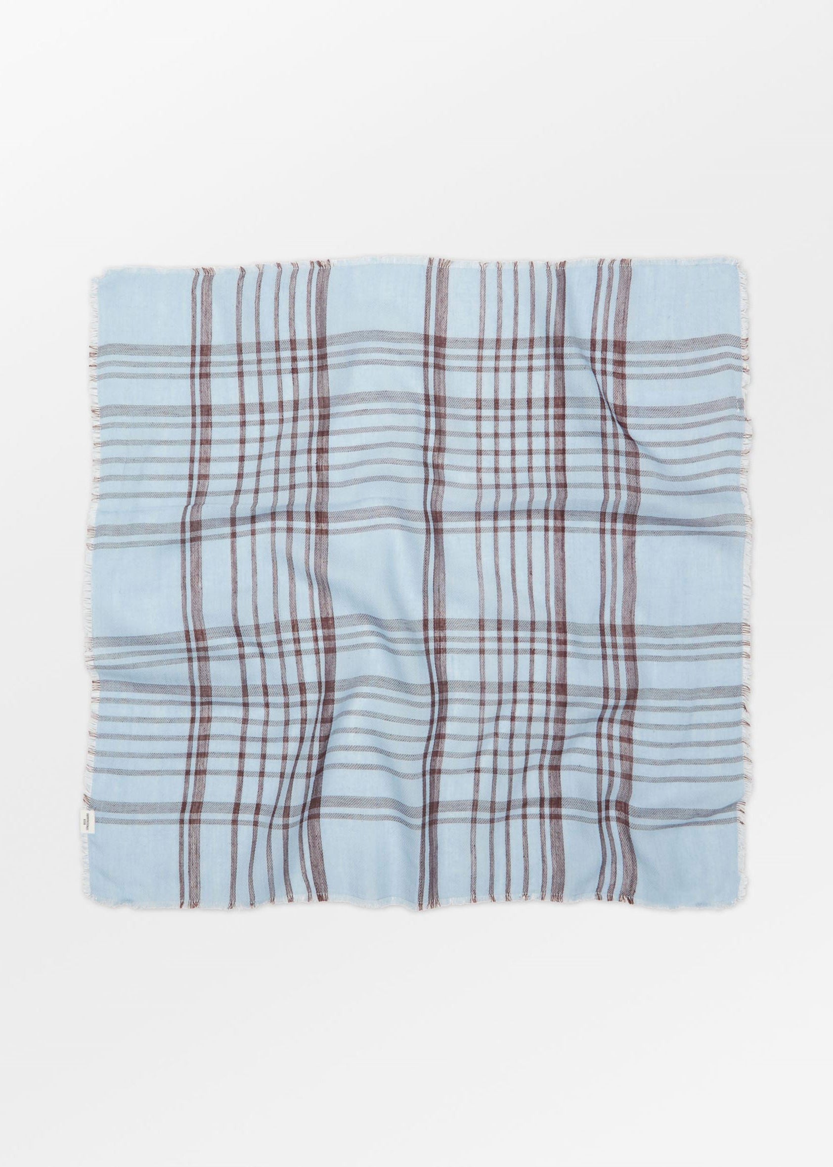 BeckSöndergaard Grid Cowea Scarf - Skyway Blue