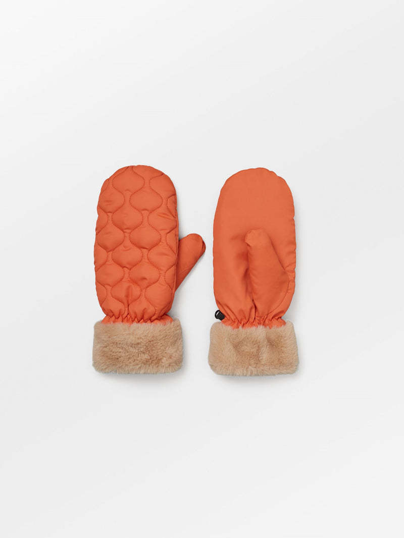 Becksöndergaard - Makara Puff Mittens - Orange Pepper