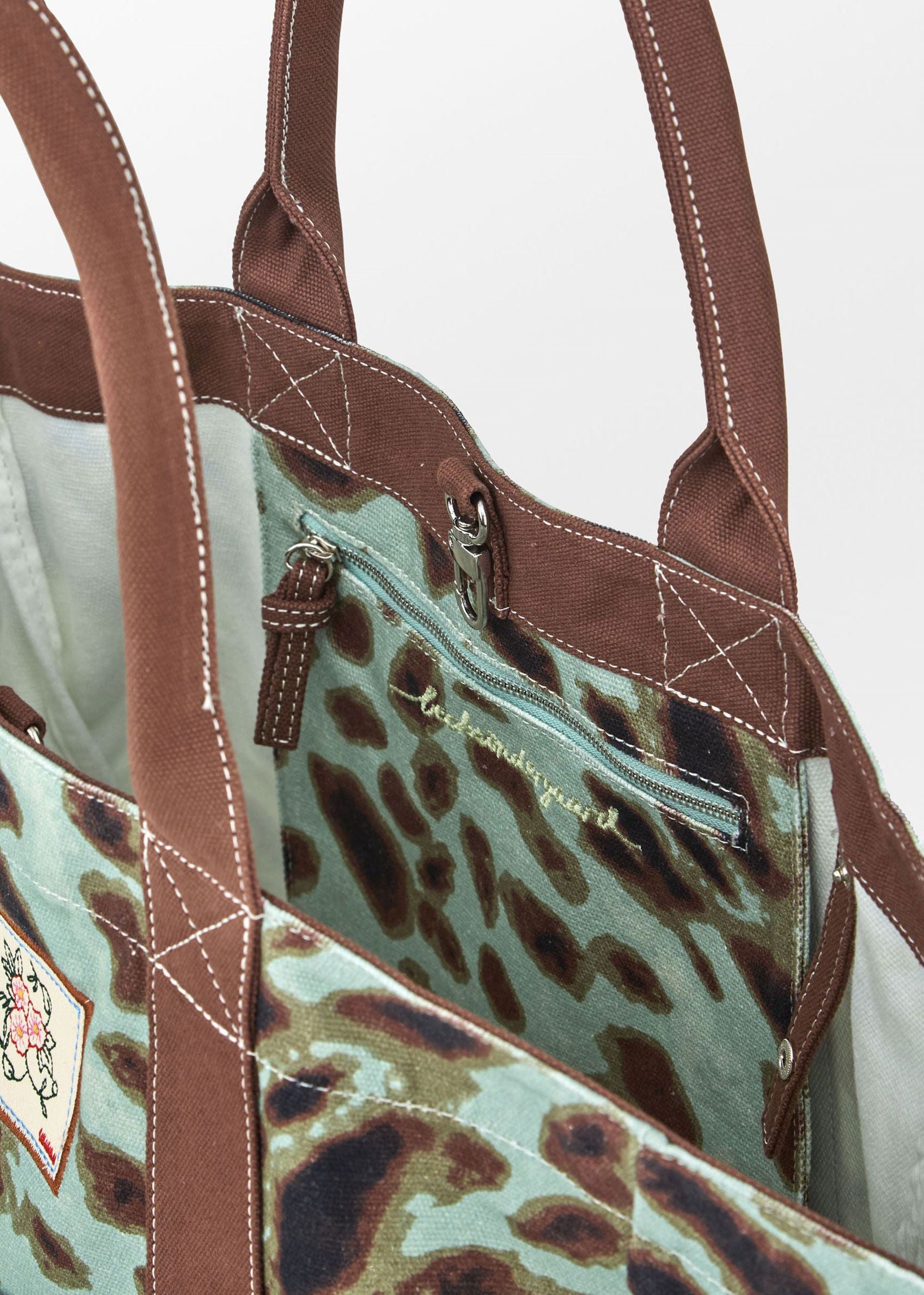 BeckSöndergaard Leola Canvas Camila Bag - Aqua Grey