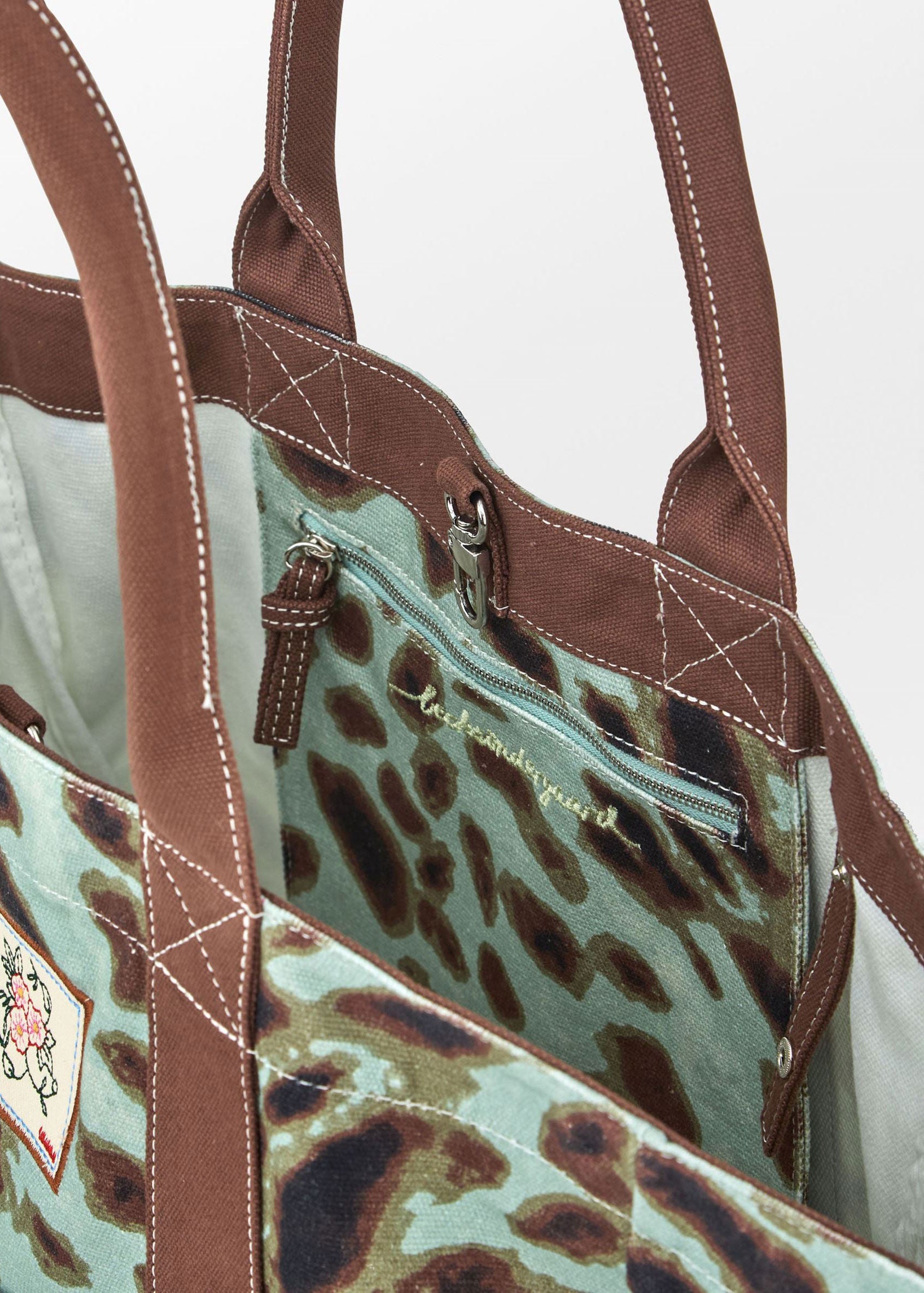 BeckSöndergaard Leola Canvas Camila Bag - Aqua Grey