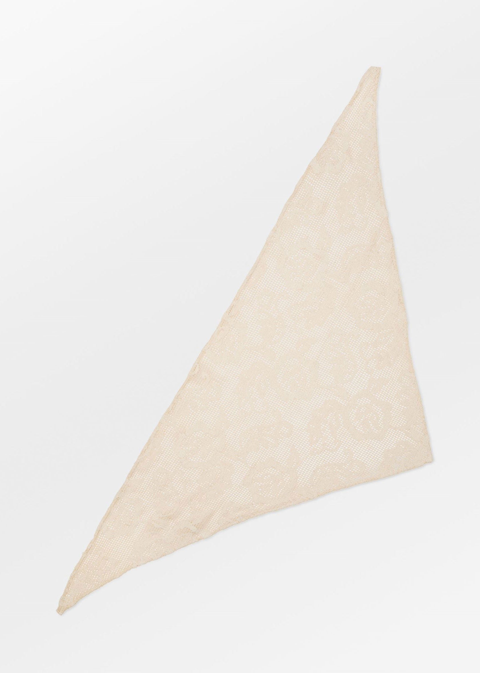 BeckSöndergaard Croflora Triangle Scarf - Birch White
