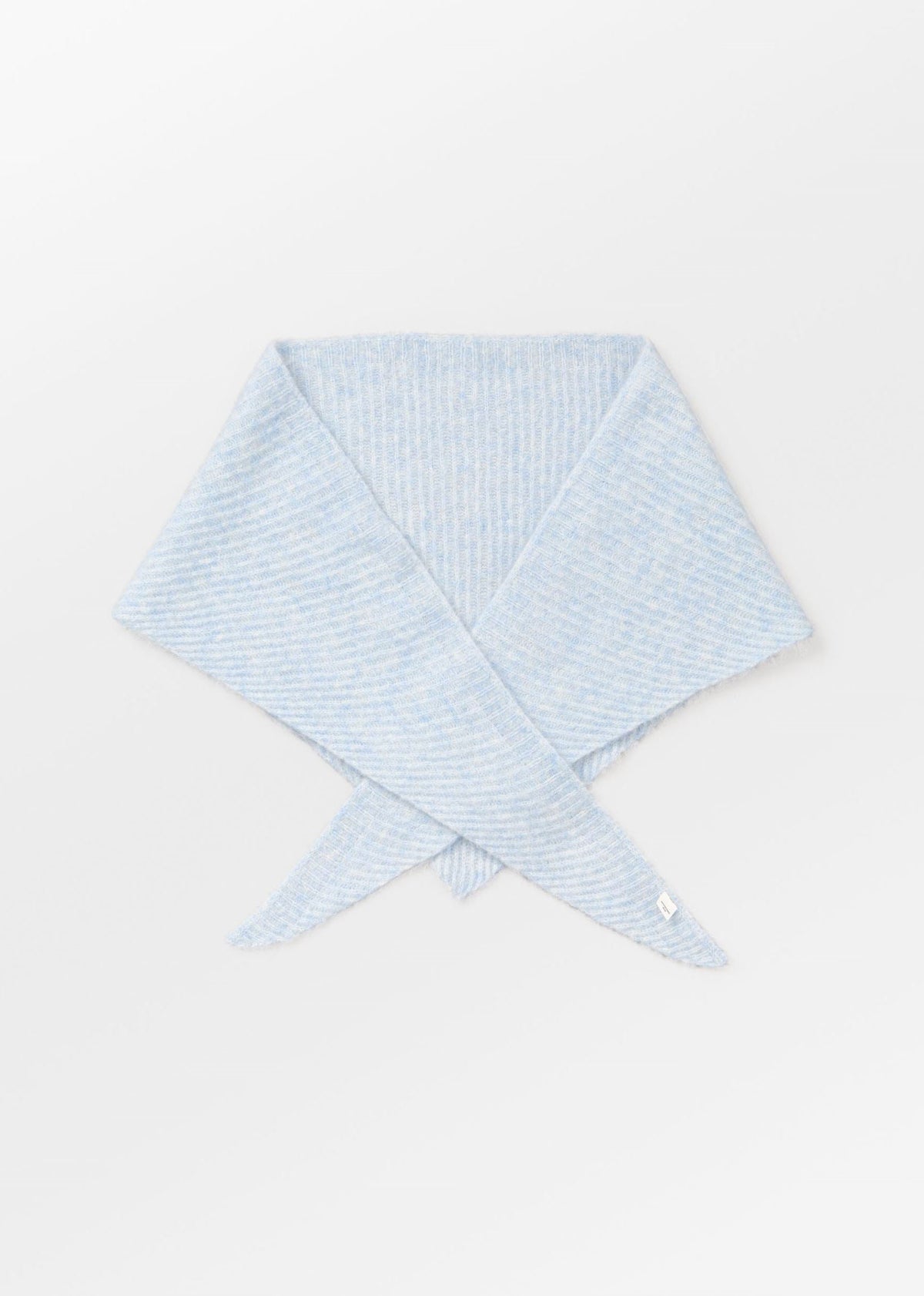BeckSöndergaard Alpaca-Wool Triangle Scarf - Skyway Blue