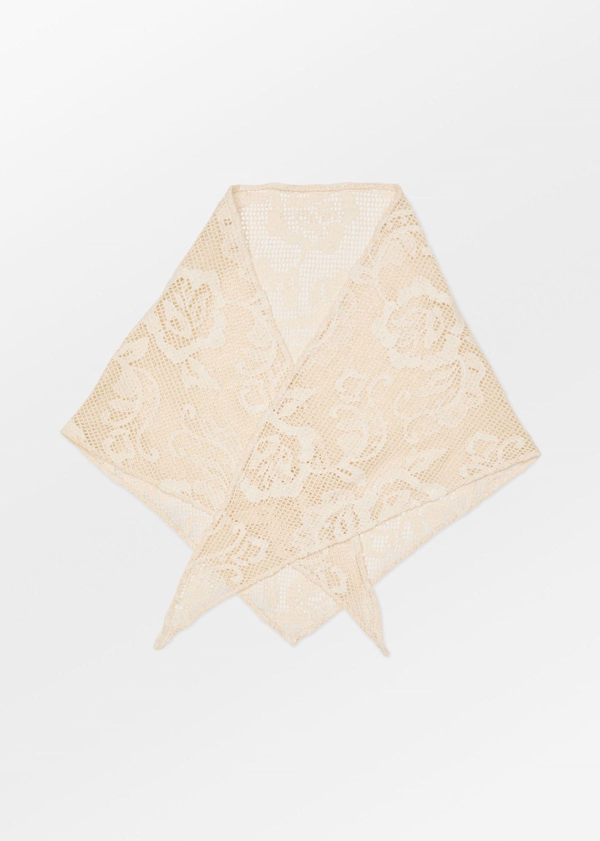 BeckSöndergaard Croflora Triangle Scarf - Birch White