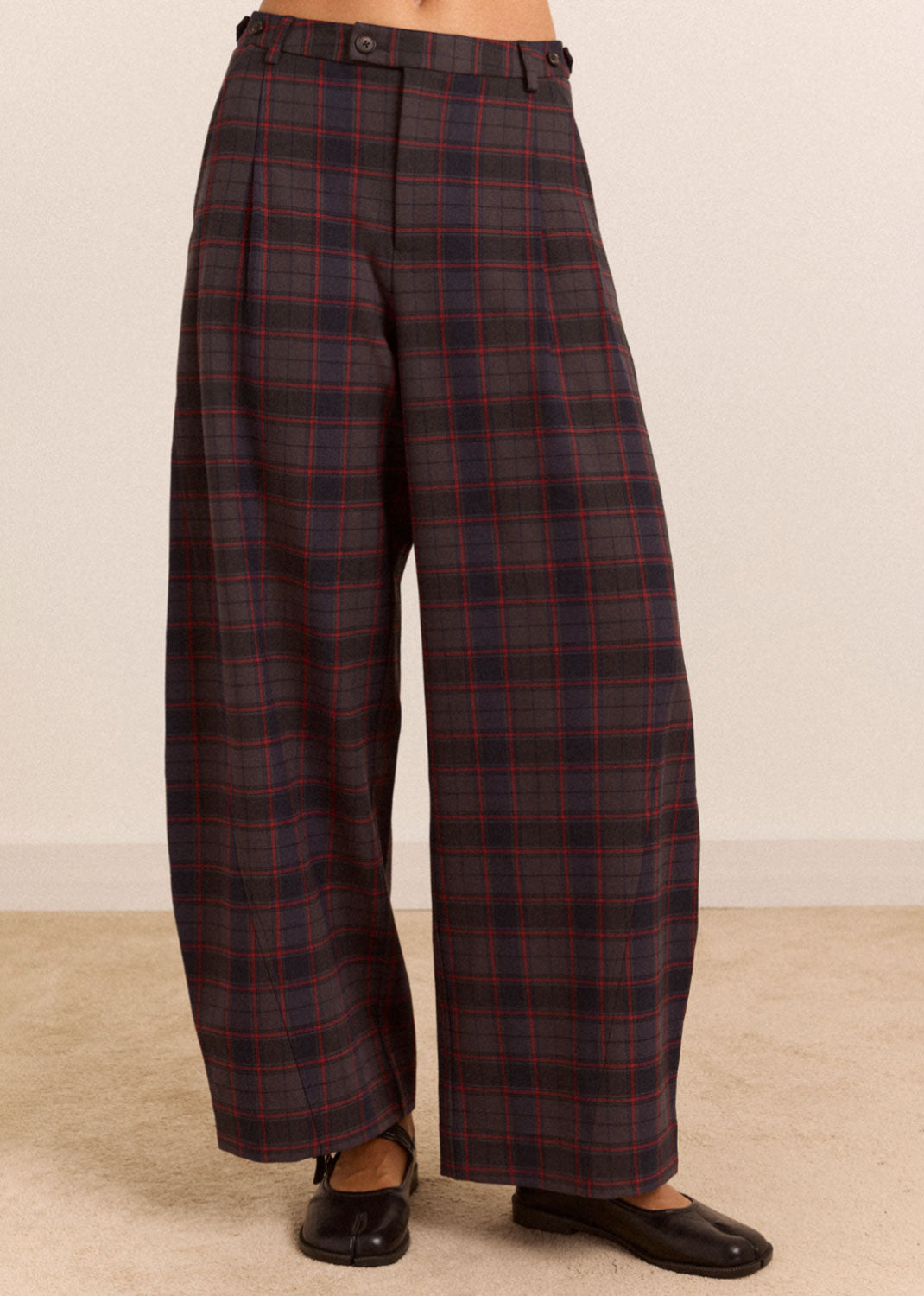 Damson Madder Haisley Trouser - Sirius Check