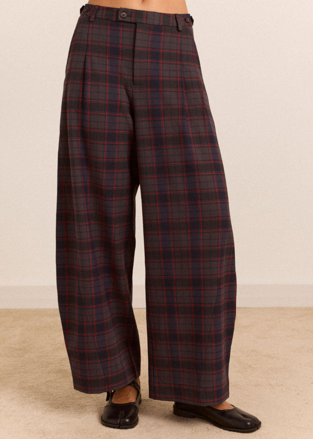 Damson Madder Haisley Trouser - Sirius Check