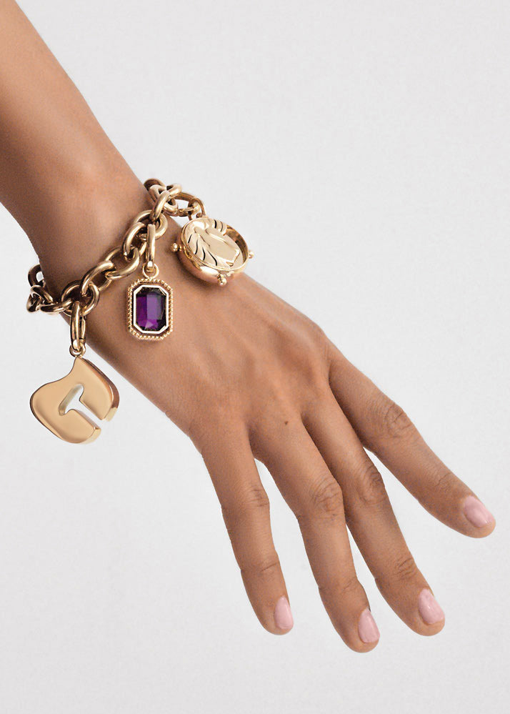Coluri Letter T Gold Charm