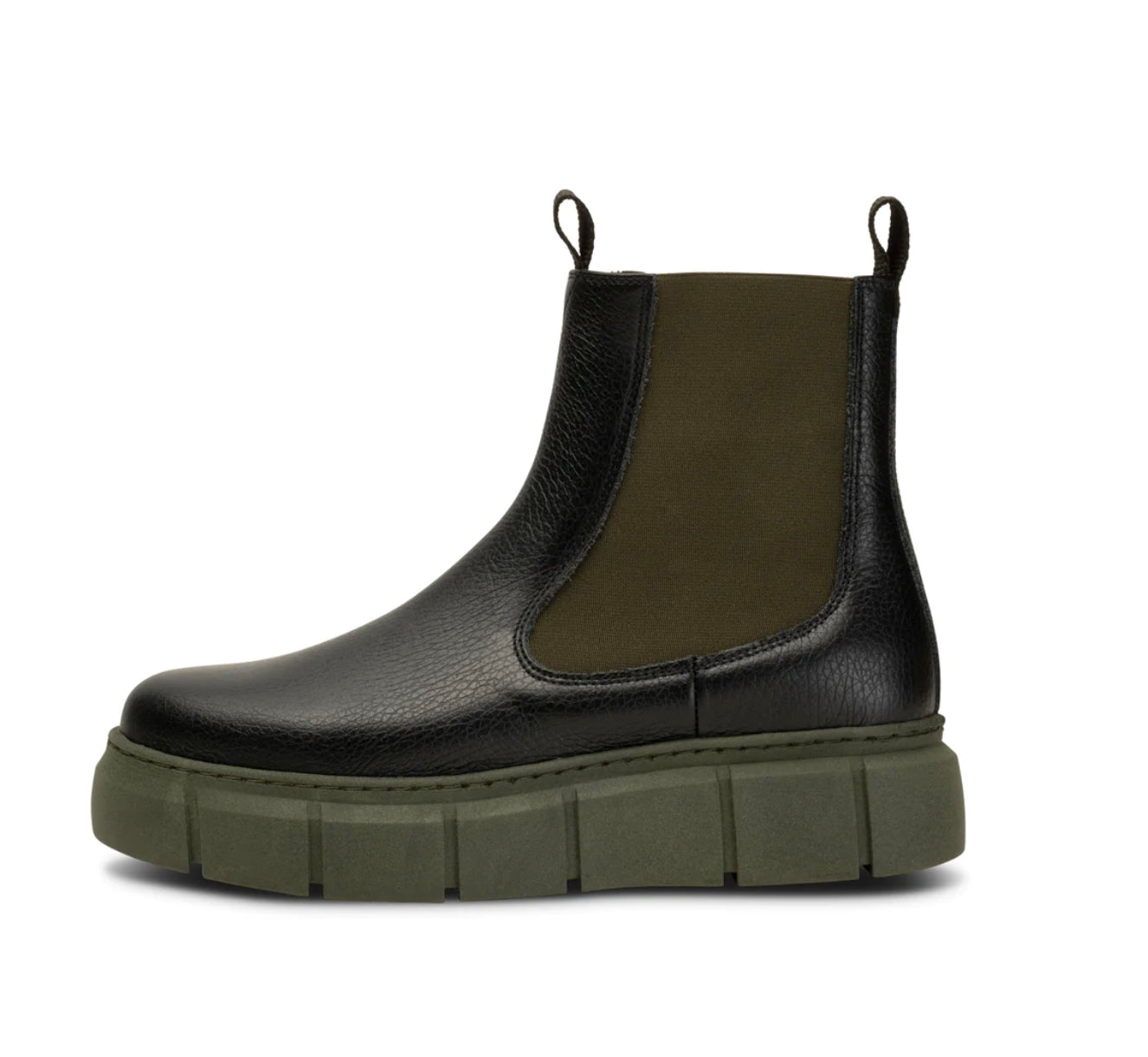 Shoe the Bear Tove - Chelsea Boot - Black/Khaki