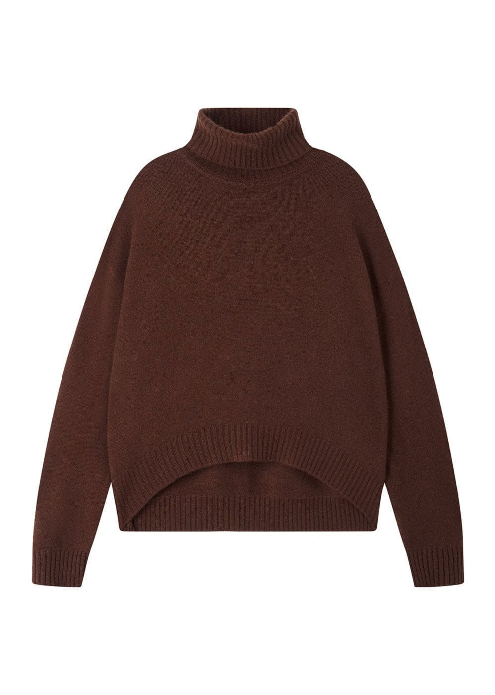 Jumper 1234 Oversize Roll Collar - Cocoa