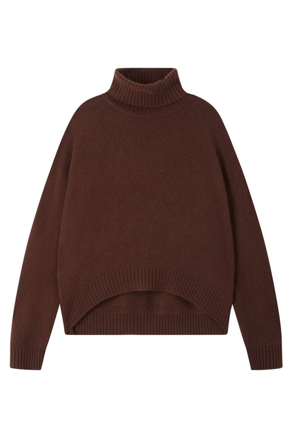 Jumper 1234 Oversize Roll Collar - Cocoa
