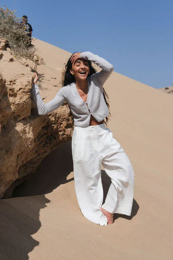 Lilly Pilly Rika Linen Pants - Ivory