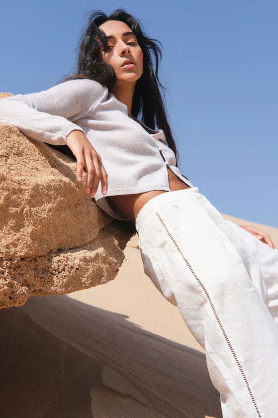 Lilly Pilly Rika Linen Pants - Ivory