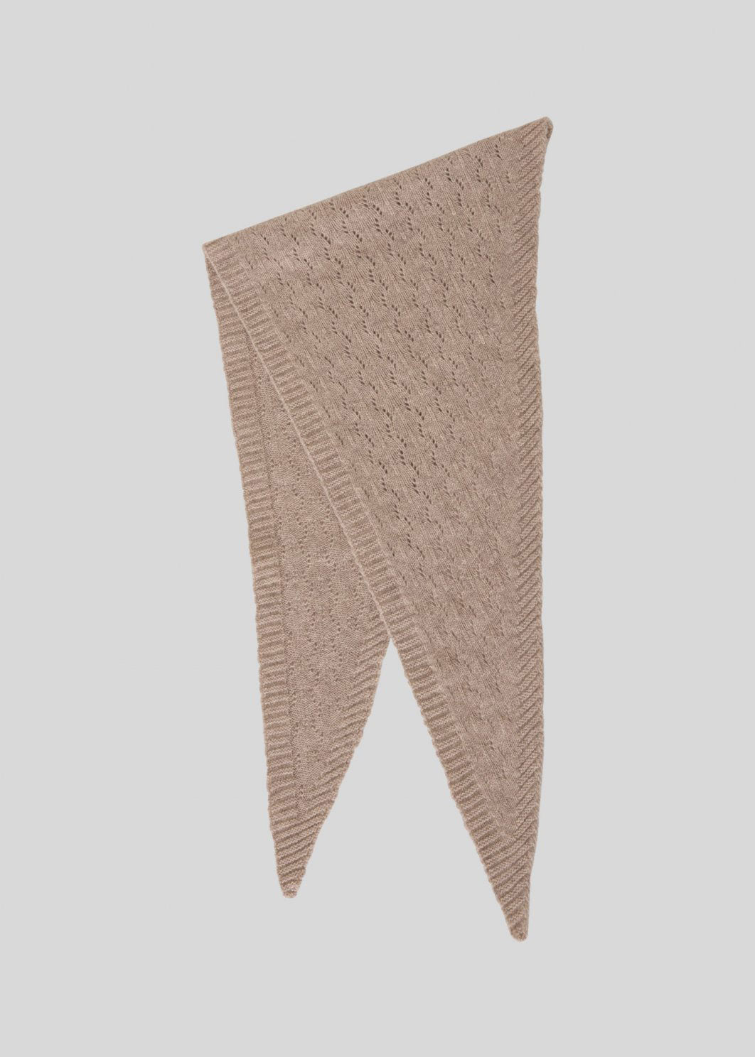 MSCH Copenhagen Angled flat-lay, tapering points and ribbed trim against the pointelle pattern