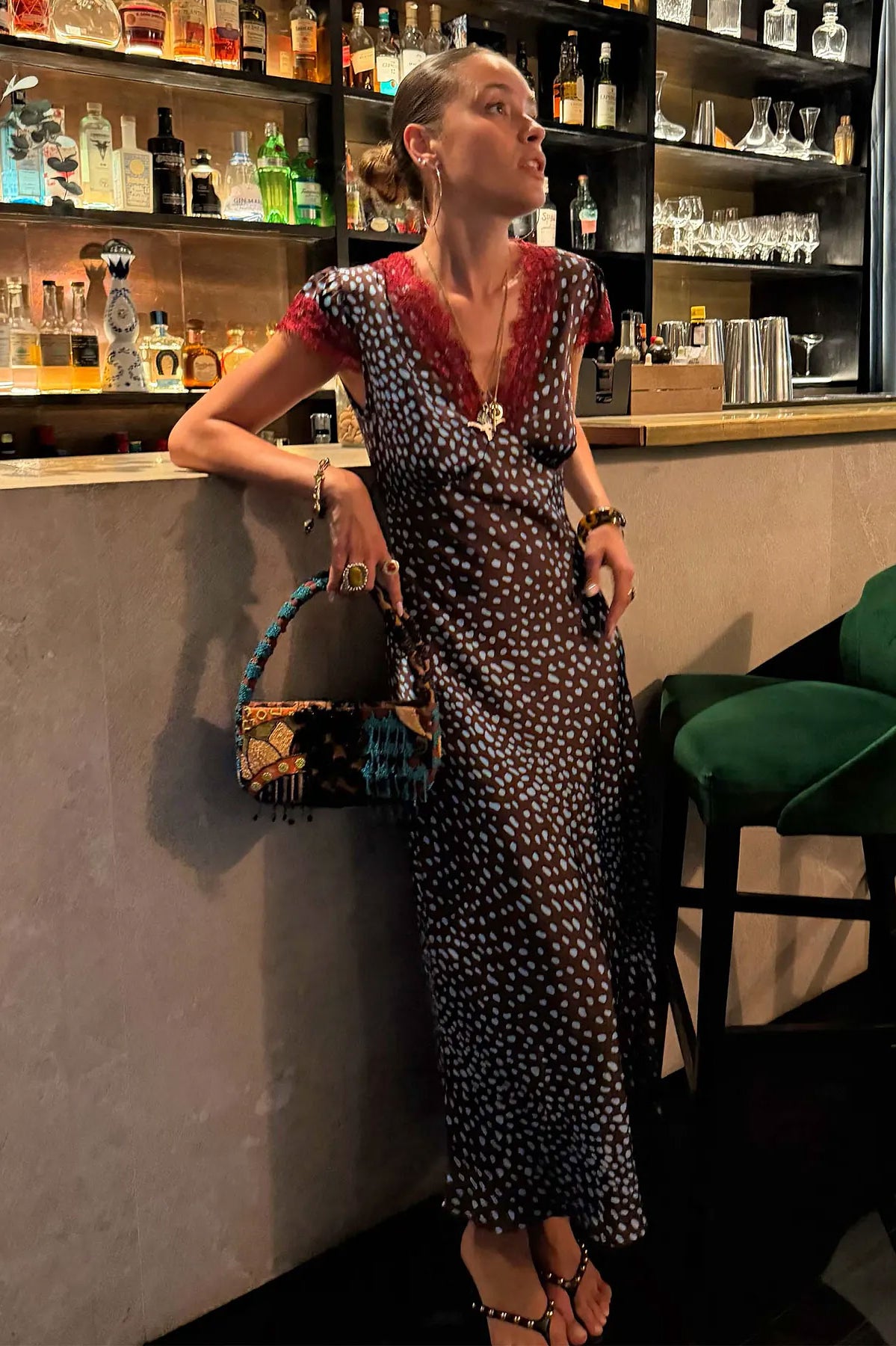 Never Fully Dressed Chocolate Deer Olivia Dress