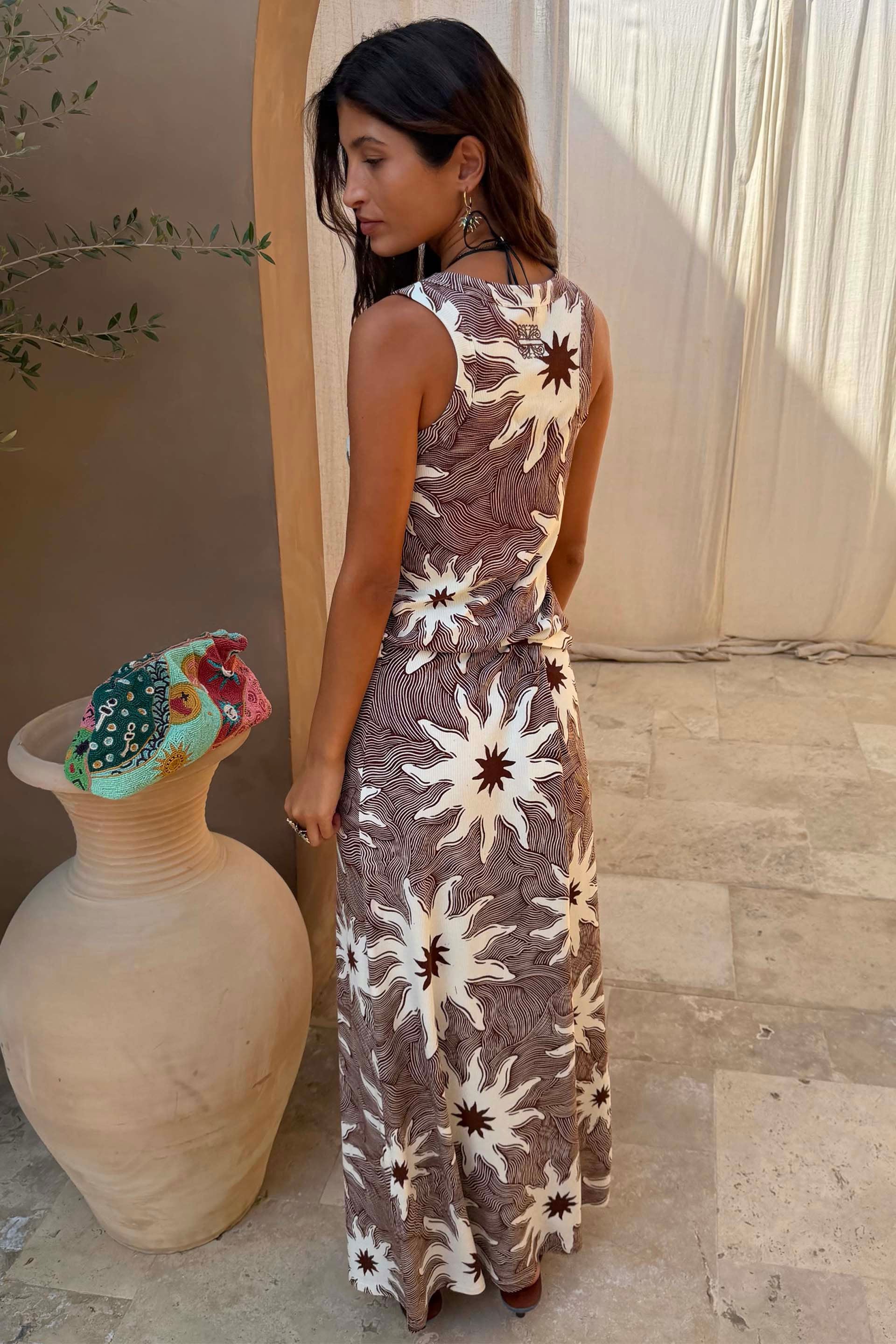 Never Fully Dressed Chocolate Soleil Rib Dorris Skirt