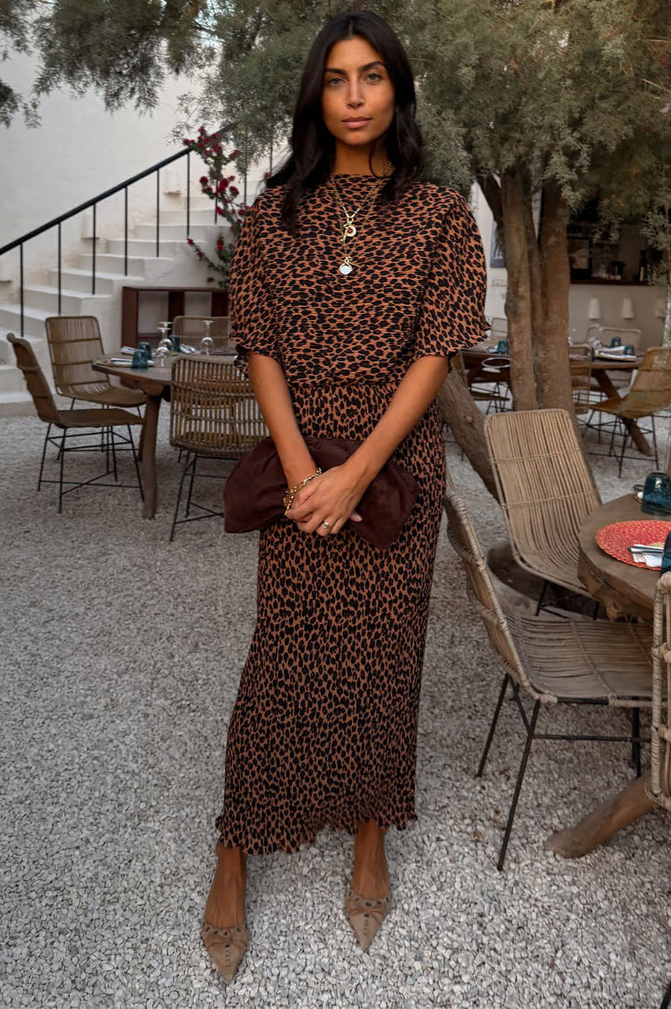 Never Fully Dressed Lucia Leopard Tilly Dress