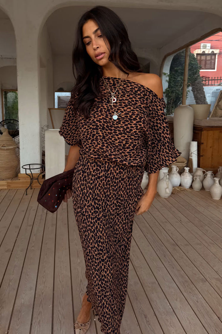 Never Fully Dressed Lucia Leopard Tilly Dress