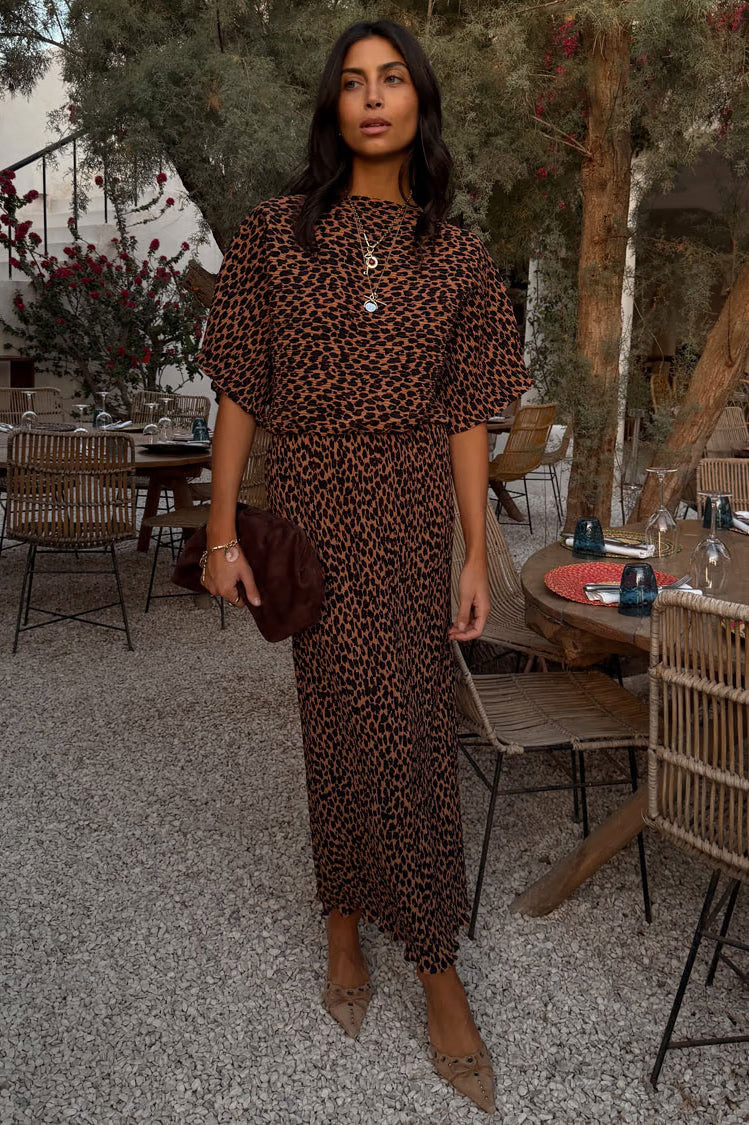 Never Fully Dressed Lucia Leopard Tilly Dress