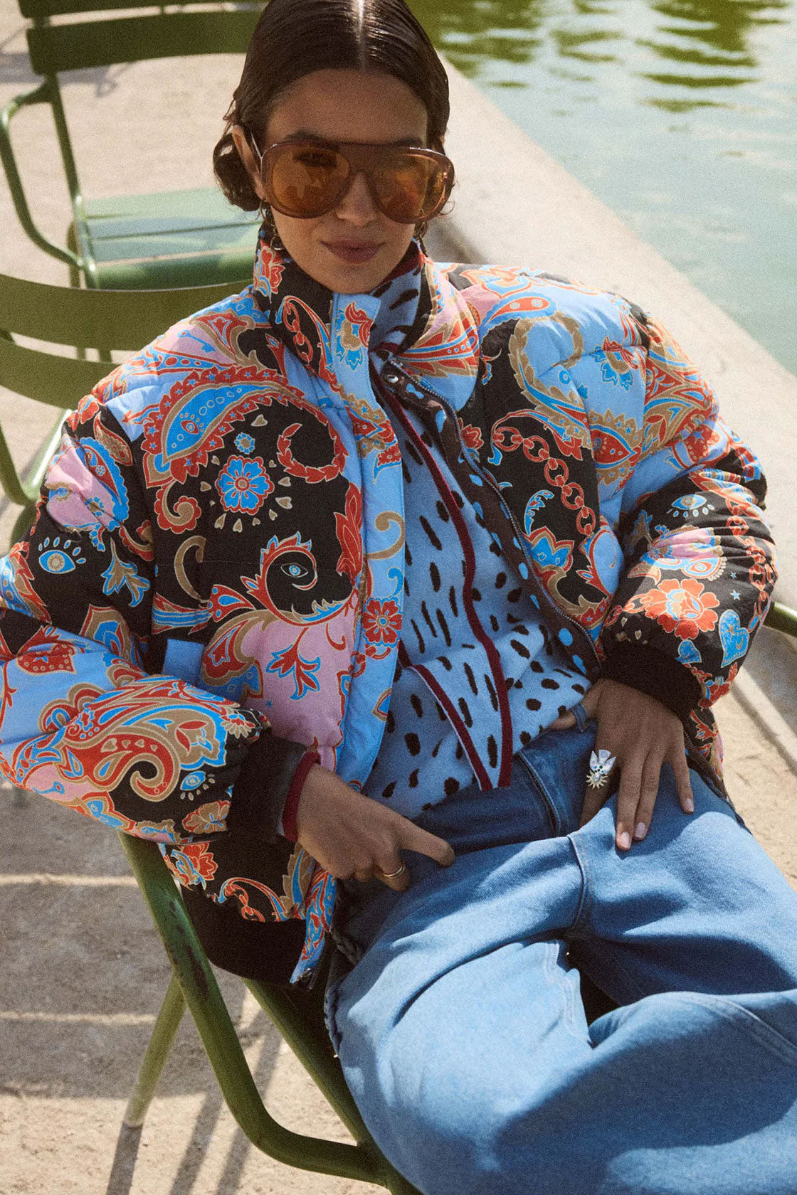Never Fully Dressed Paisley Reversible Puffer