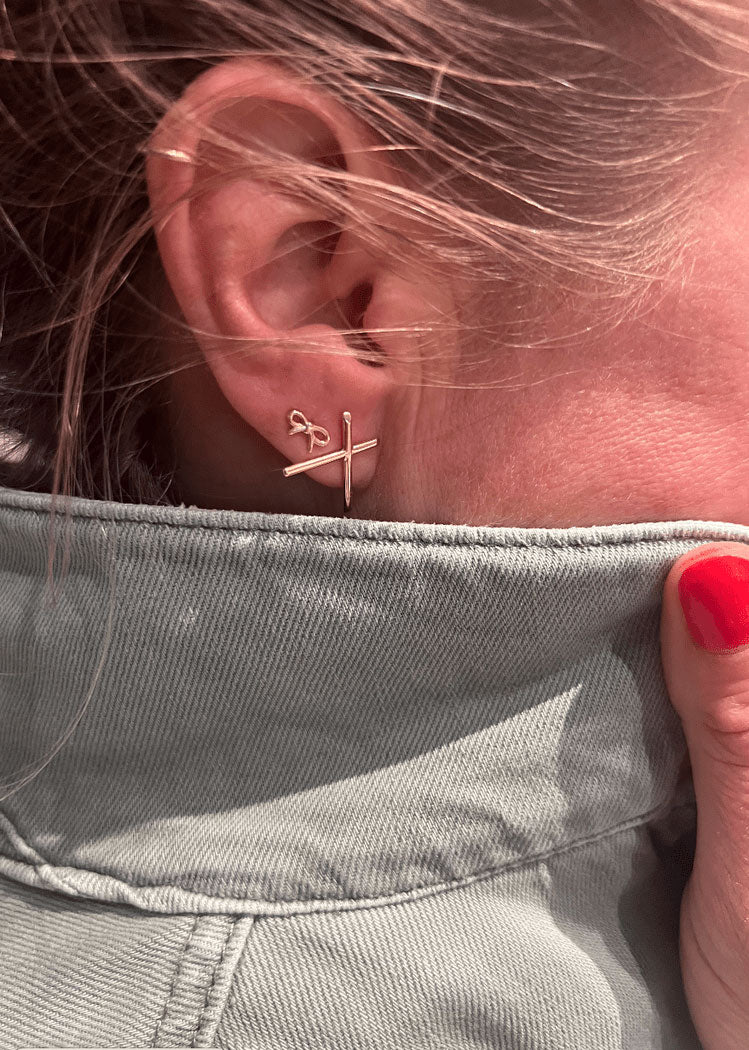 Atelier18 Golden Bow Studs