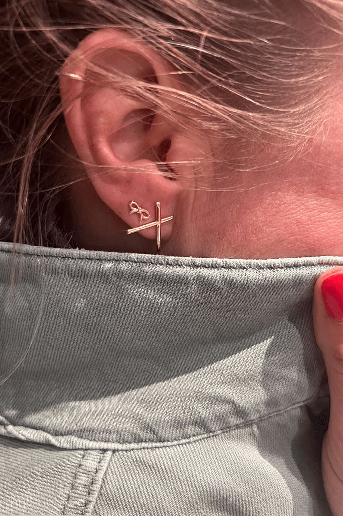 Atelier18 Golden Bow Studs