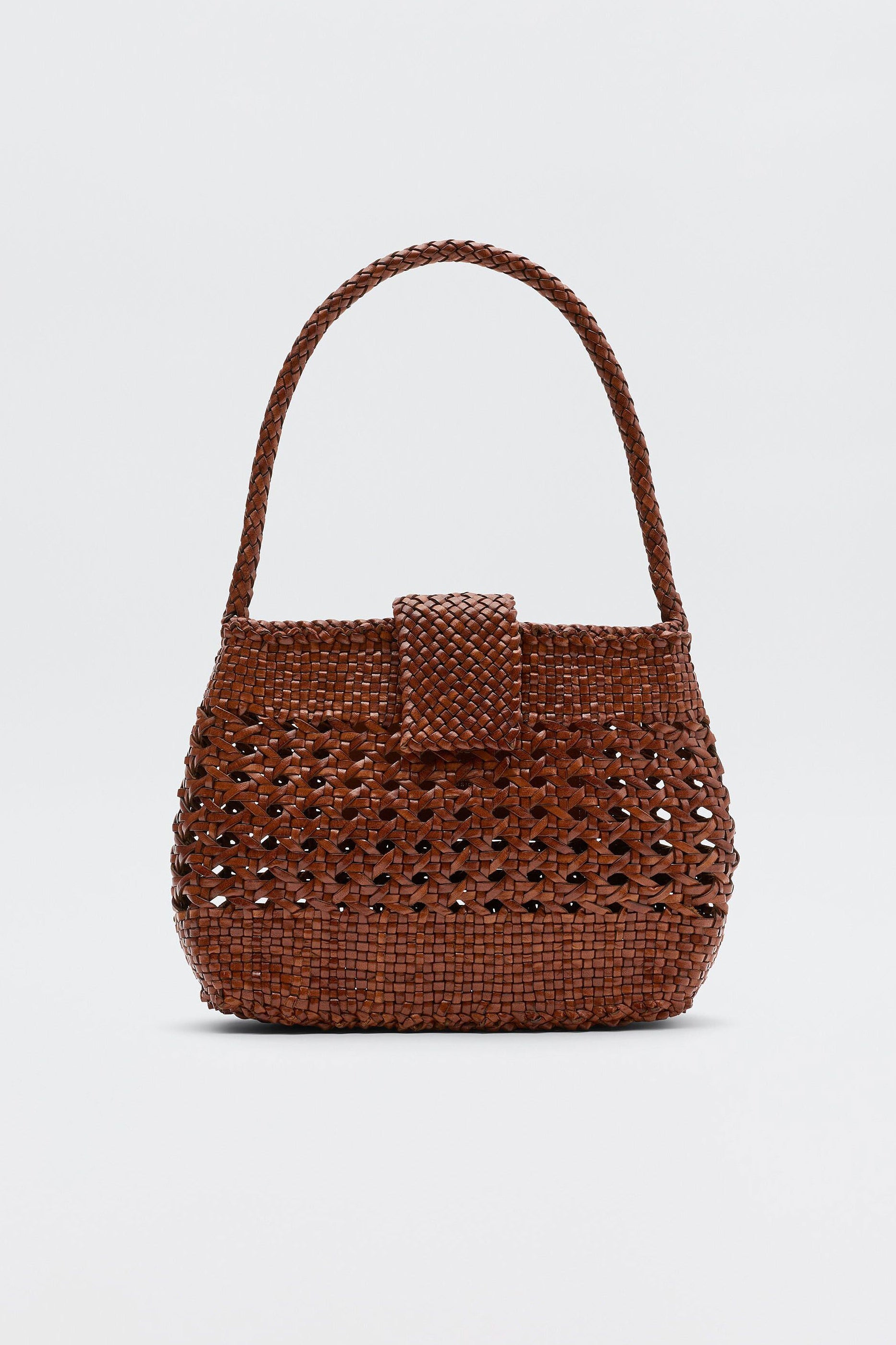 Rixo Amoria Leather Bag - Tan