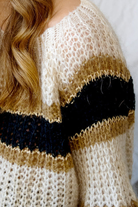 Noella - Pacific Knit Sweater - Camel Mix