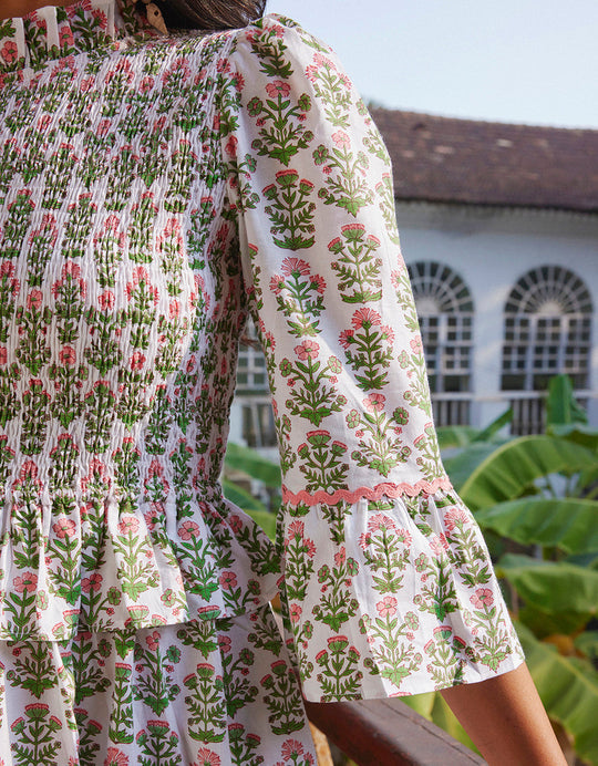 Pink City Prints - Ella Dress - 70s Buta