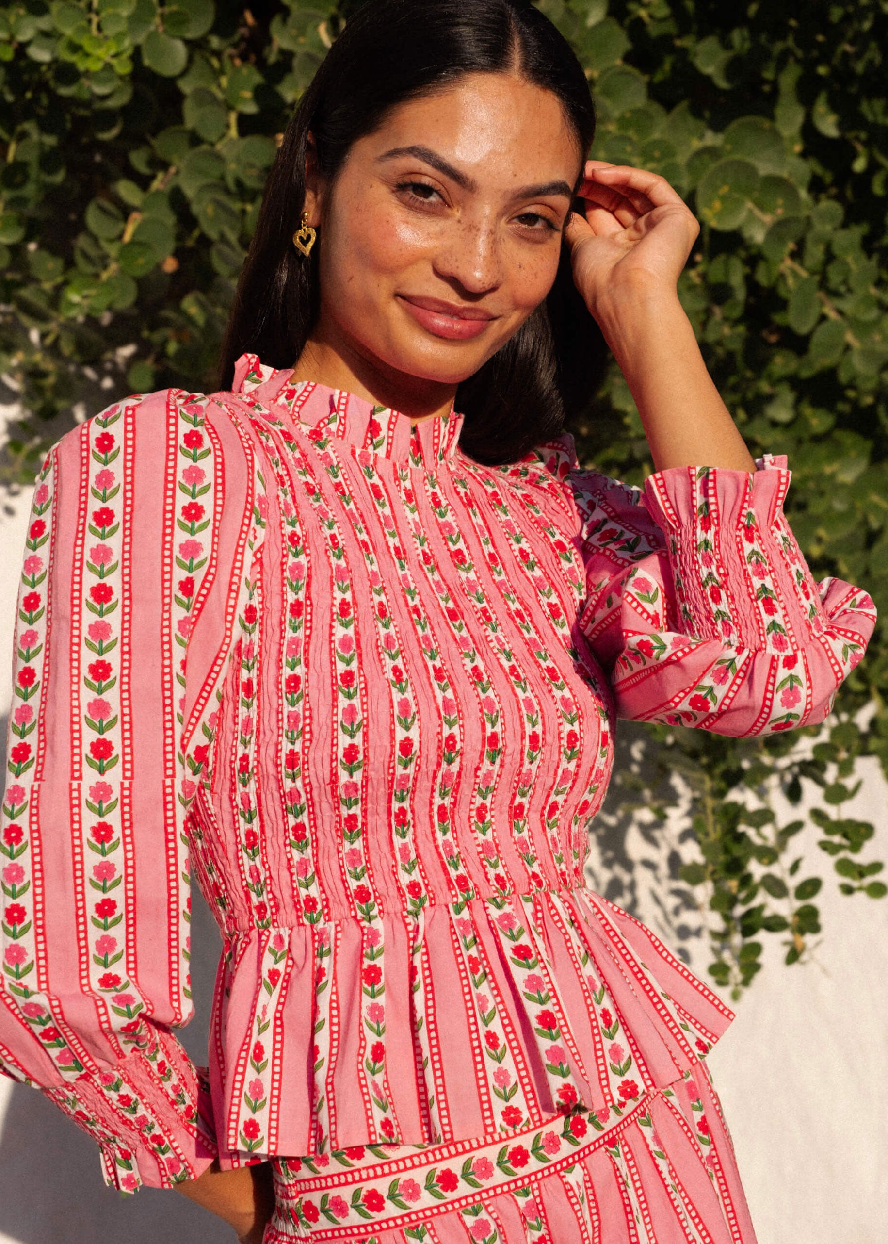 Pink City Prints Alpine Rose Isabel Top