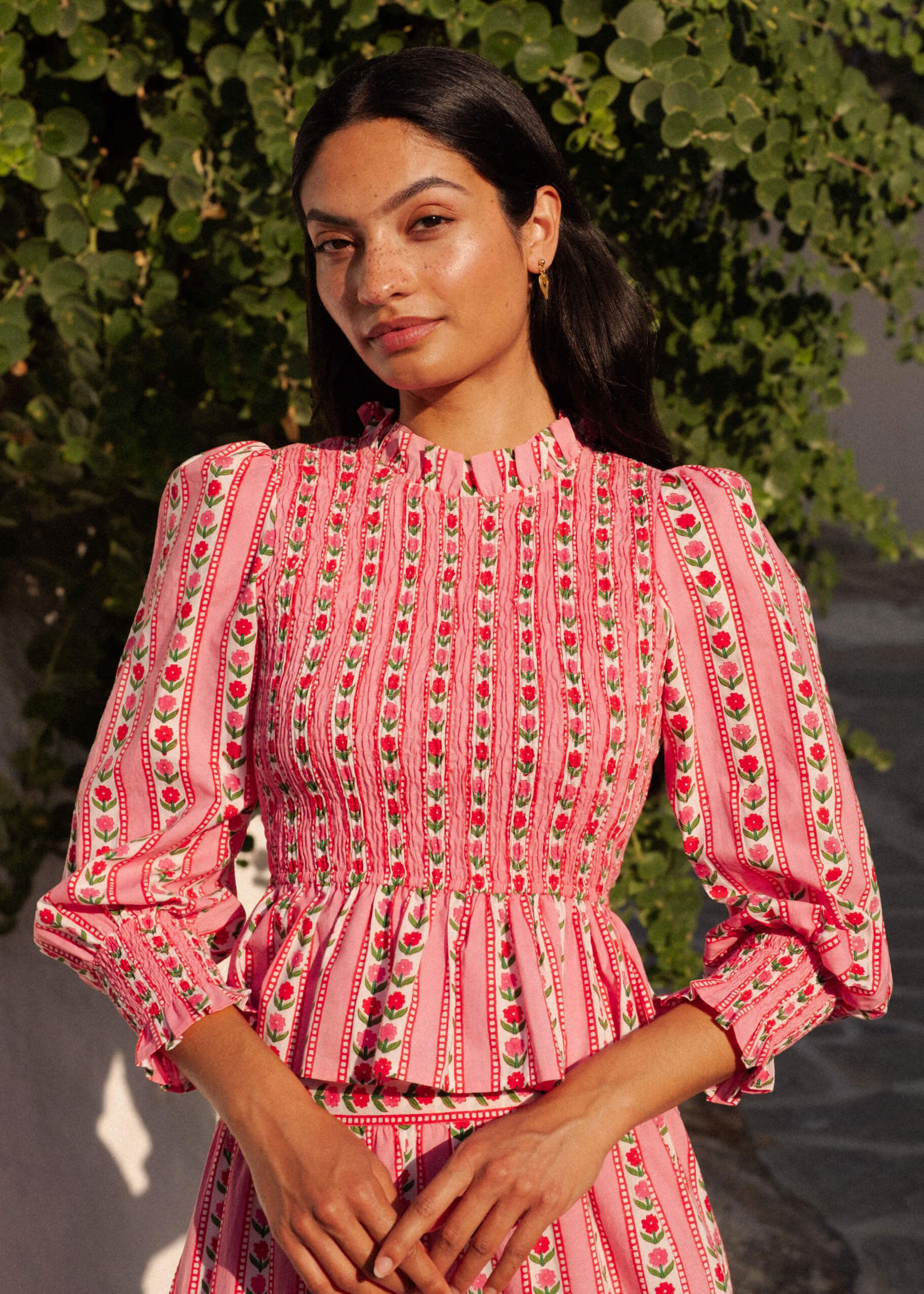 Pink City Prints Alpine Rose Isabel Top