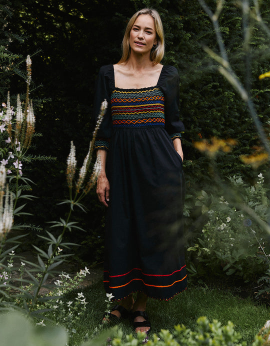 Pink City Prints - Cindy Dress - Autumn Stripe
