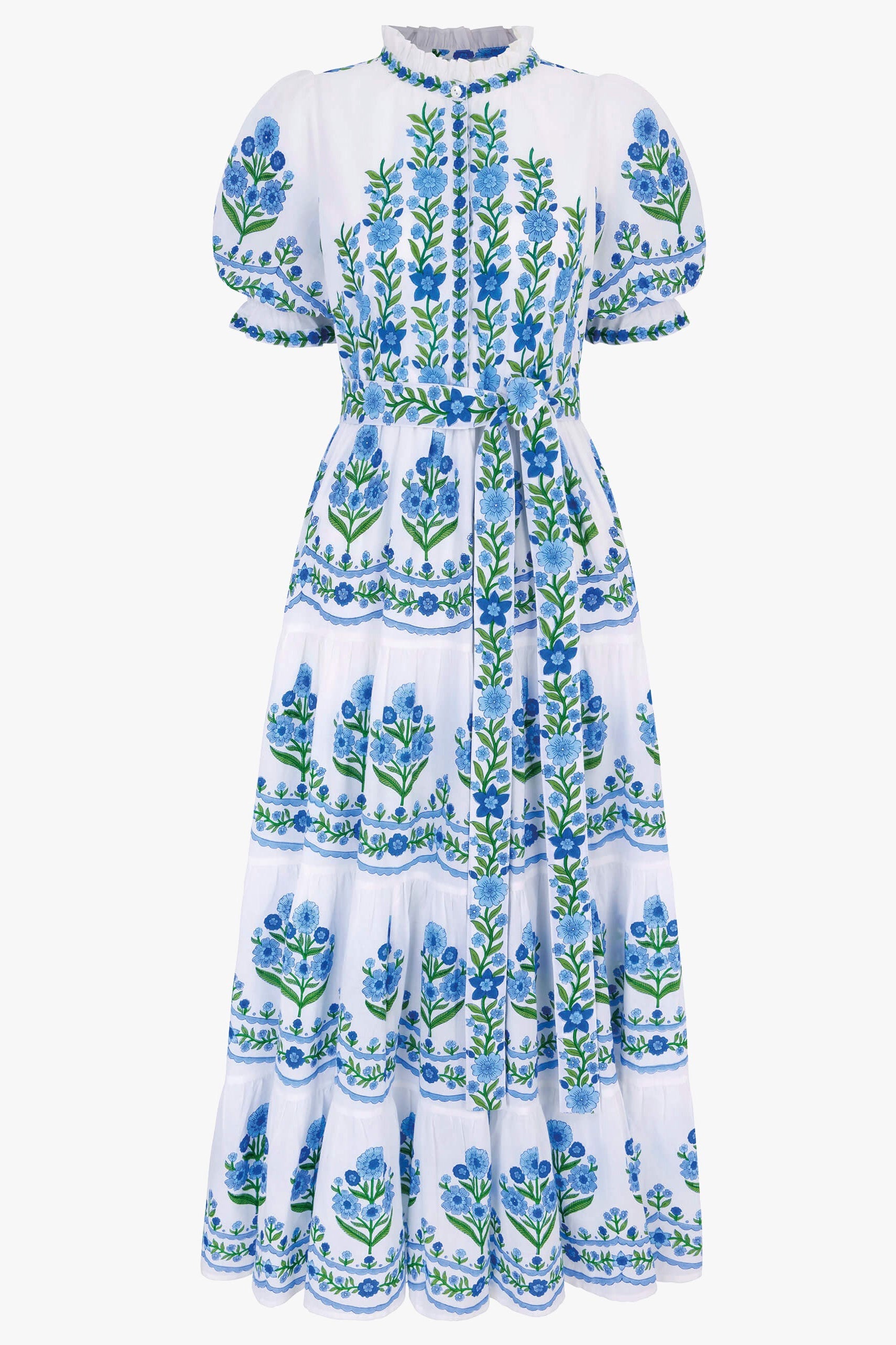 Pink City Prints Lapis Meadow Matilda Dress