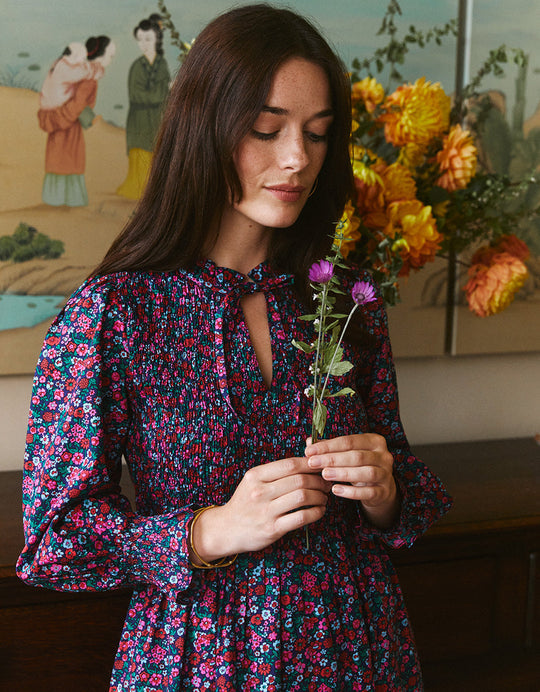 Pink City Prints -Izzy Dress - Lavender Posy