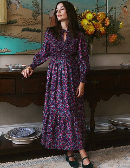 Pink City Prints -Izzy Dress - Lavender Posy