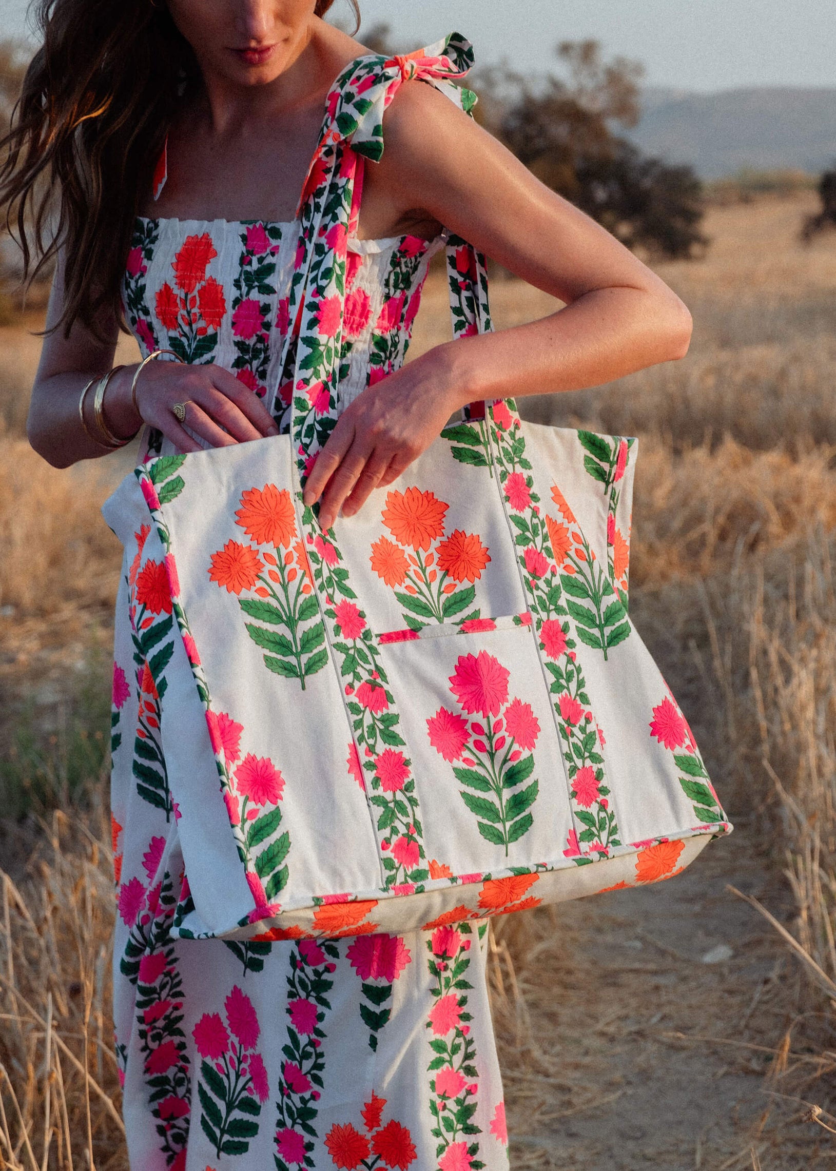 Pink City Prints Neon Border Martina Dress