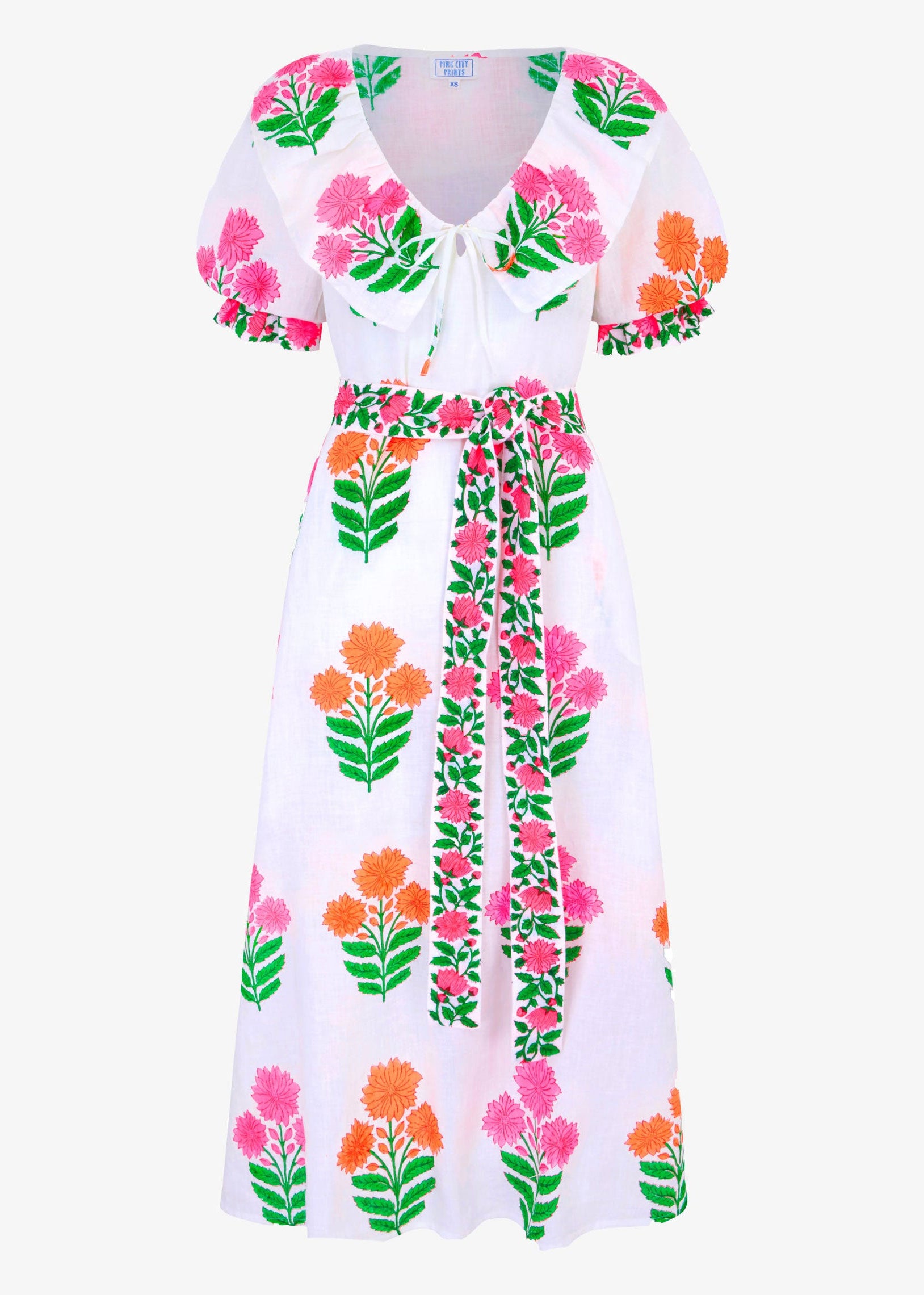 Pink City Prints Neon Buta Ava Dress