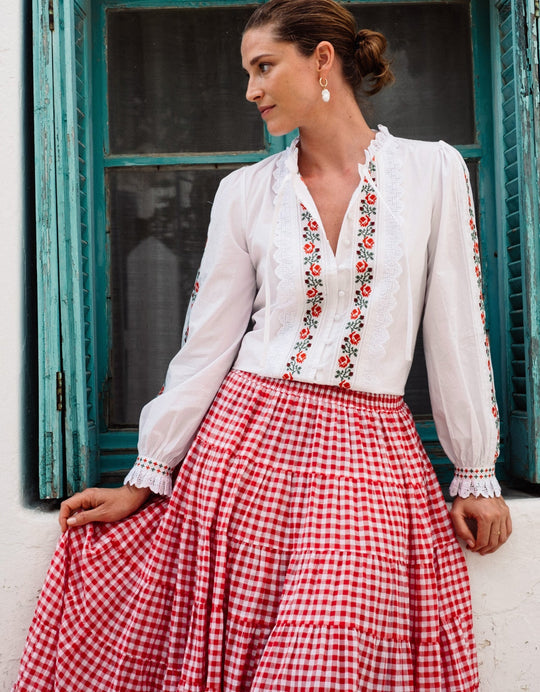 Pink City Prints - Pennine Rose Cecily Blouse