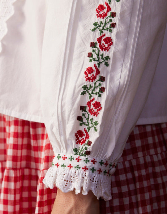 Pink City Prints - Pennine Rose Cecily Blouse