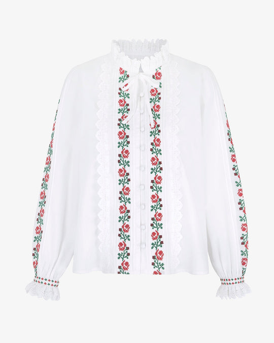 Pink City Prints - Pennine Rose Cecily Blouse