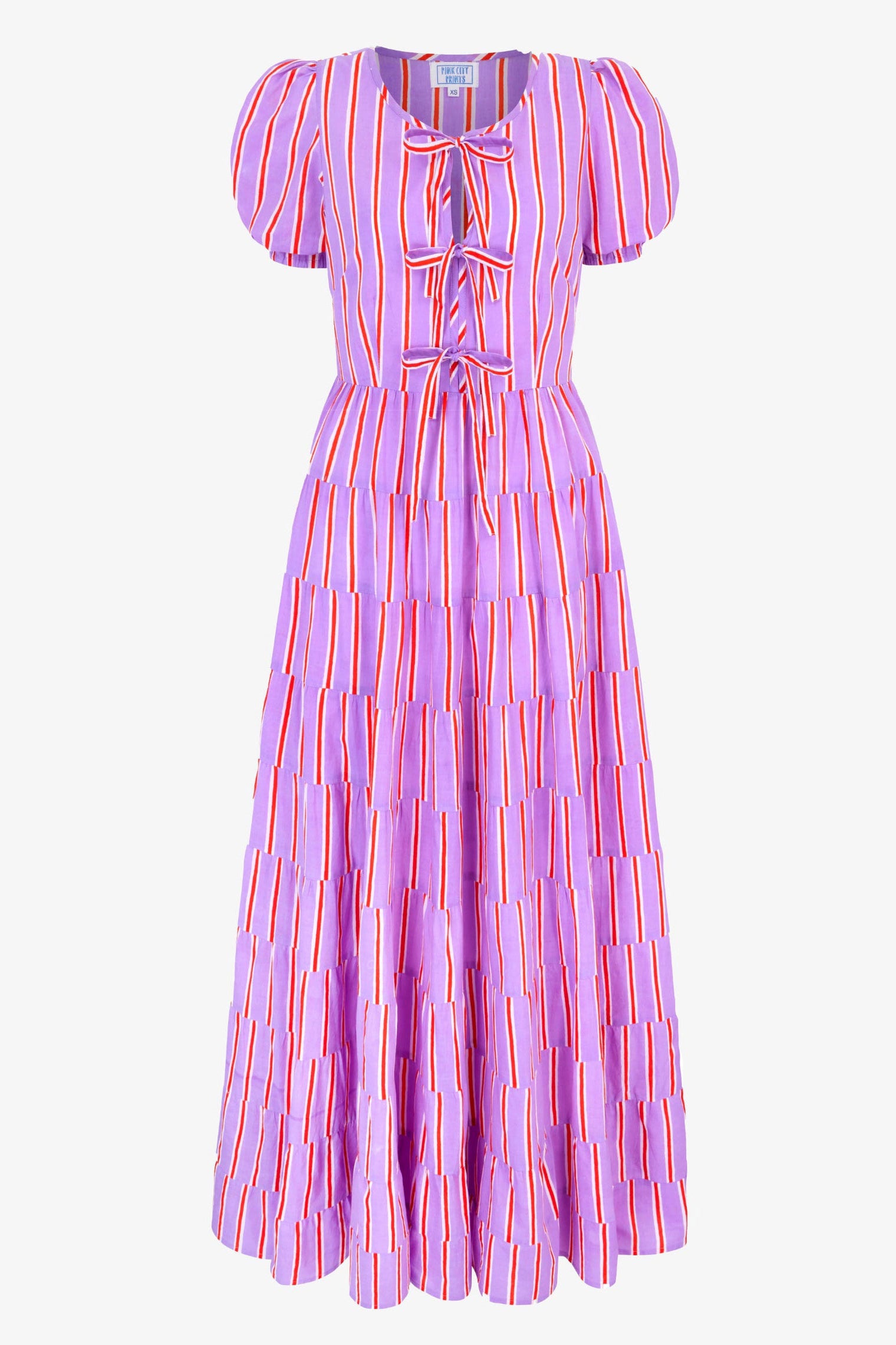 Pink City Prints Perfume Stripe Sydney Dress