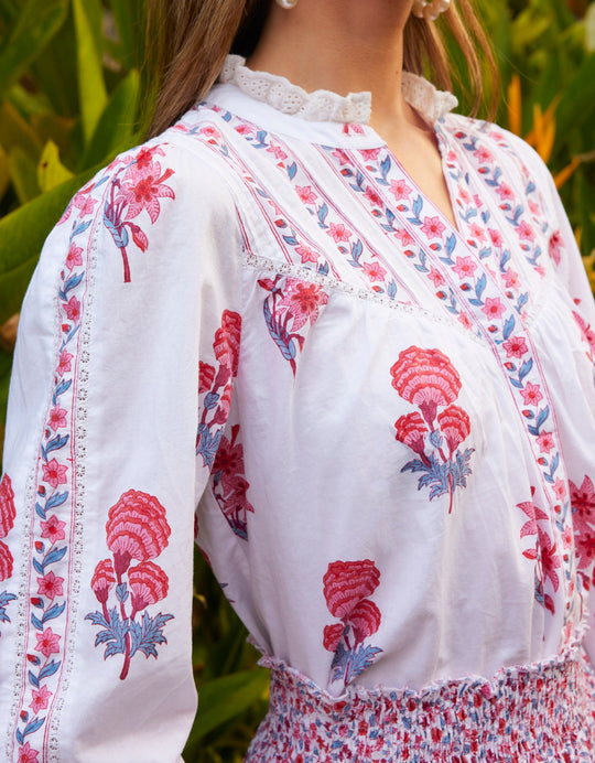 Pink City Prints - Lily Claudia Blouse