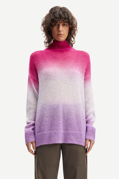 Samsøe Samsøe - Juliette Turtleneck - Fuchsia Fedora Ombre